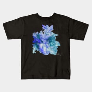 Splashes of Teal and Purple Kids T-Shirt